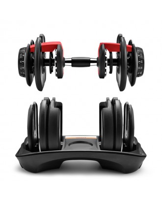 Red Black Adjustable Dumbbell Set 52.5Lb 24Kg For Buy Weights Gym Equipment Fitness Dumbbells Set