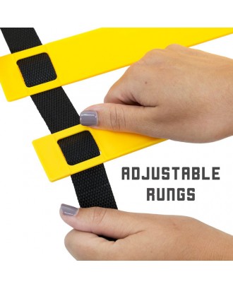 Multifunctional 6 Meters 12 Knots Rubber Speed Training Agility Ladder For Football Basketball Gym Training